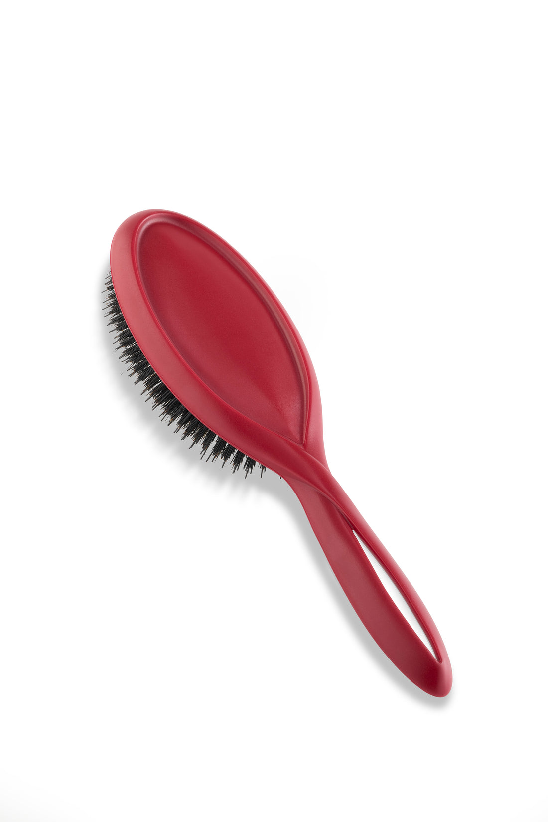 Infinito RED Hairbrush - Boar Bristles w/ Nylon Monofilament