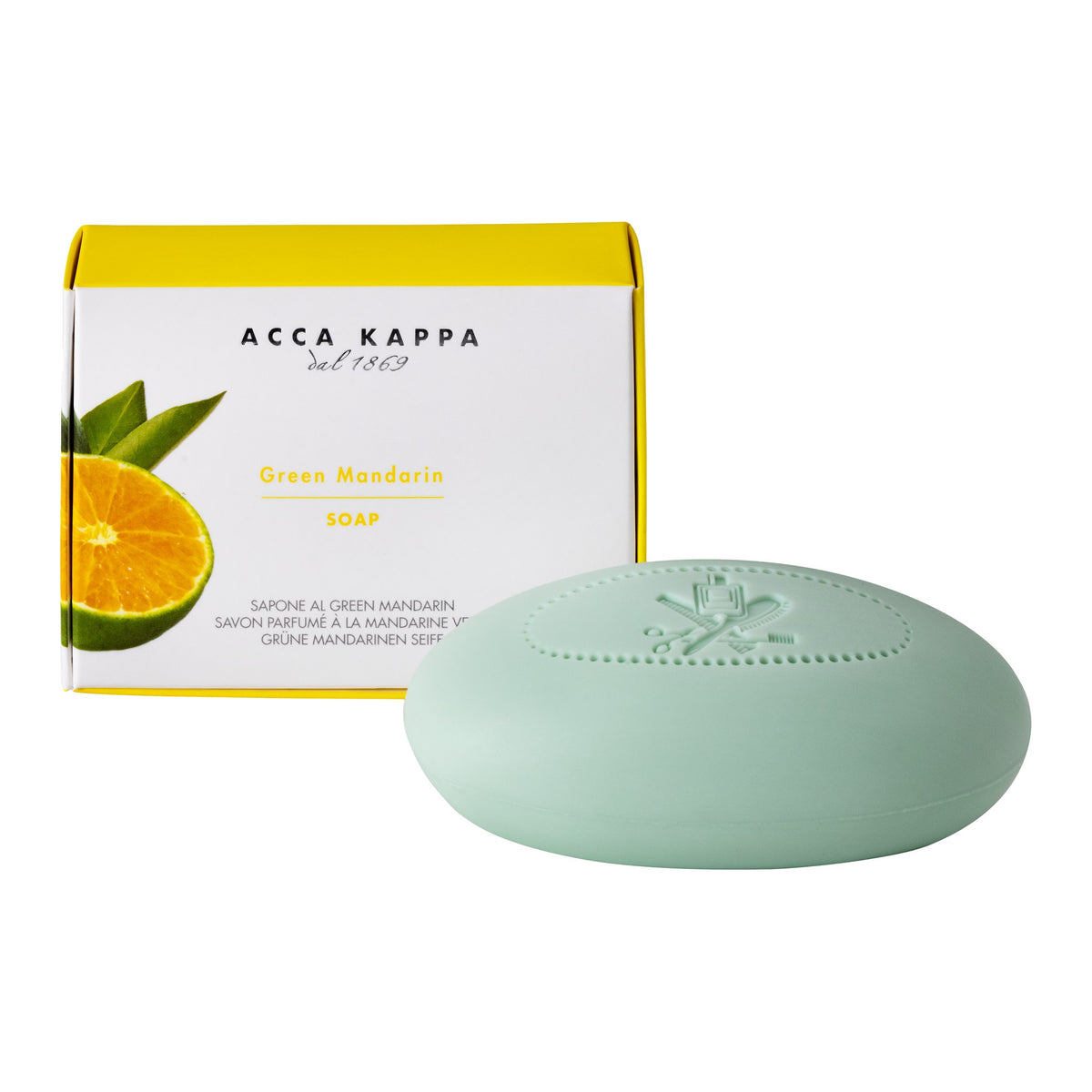 ACCA KAPPA Green Mandarin Soap 150g bar included in the gift set