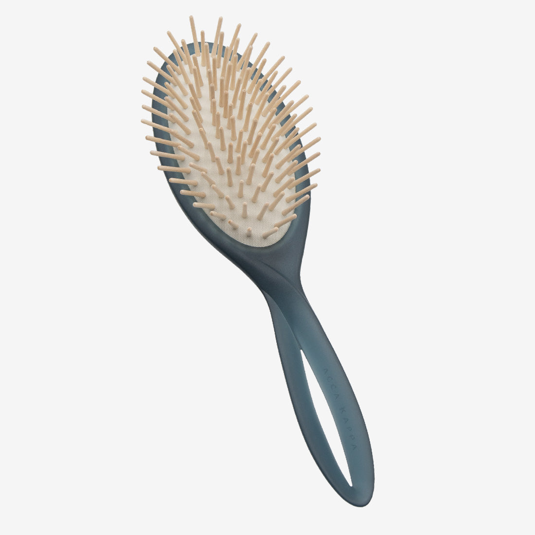 Infinito Hair Brush, Long Wooden Pins in Prussian Blue