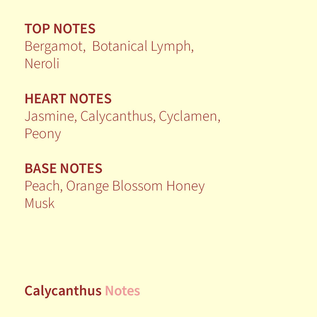 Calycanthus Eau de Parfum, 20 mL