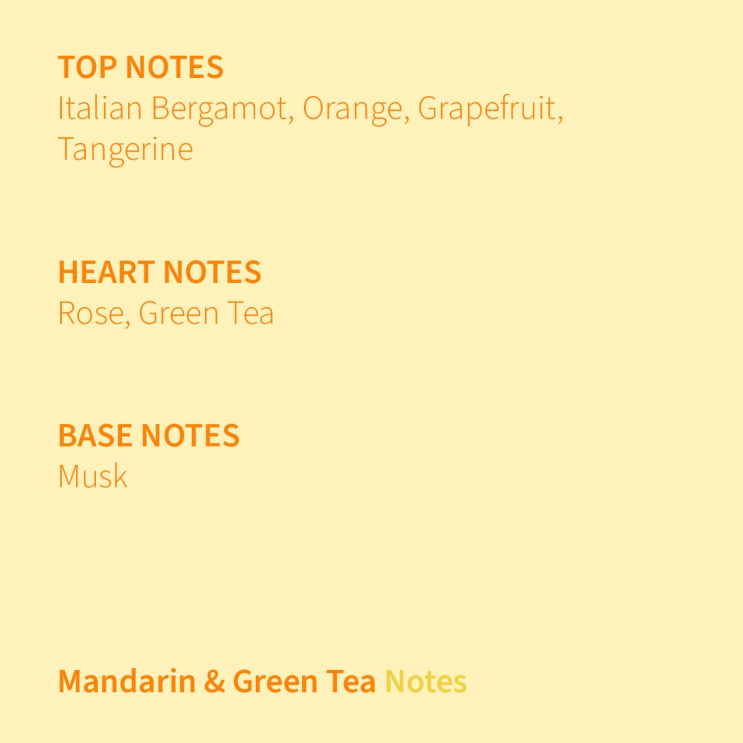 Mandarin &amp; Green Tea Eau de Parfum